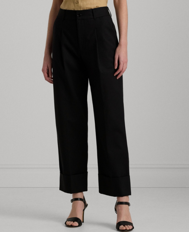 Lauren Ralph Lauren Double Faced Stretch Ankle Pants MSRP $145