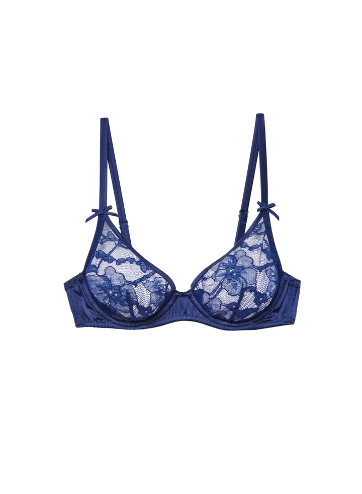 Fleur Du Mal Magnolia Lace Demi Bra MSRP $148