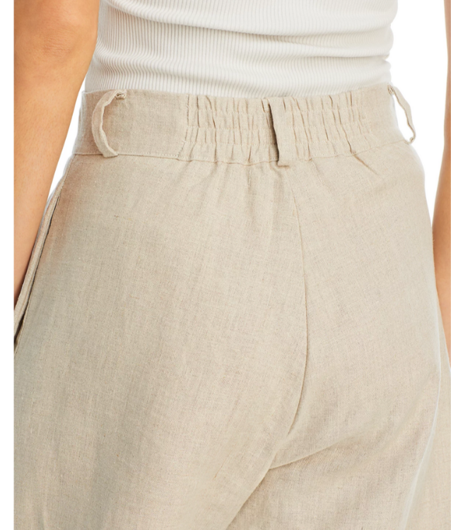 Faithfull the Brand Ida Pleated Linen Pants MSRP $239
