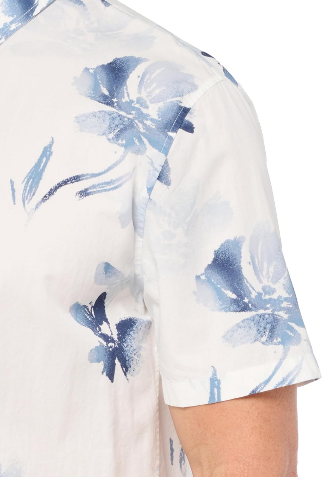 Vince Regular Fit Faded Floral Short Sleeve Shirt MSRP $225