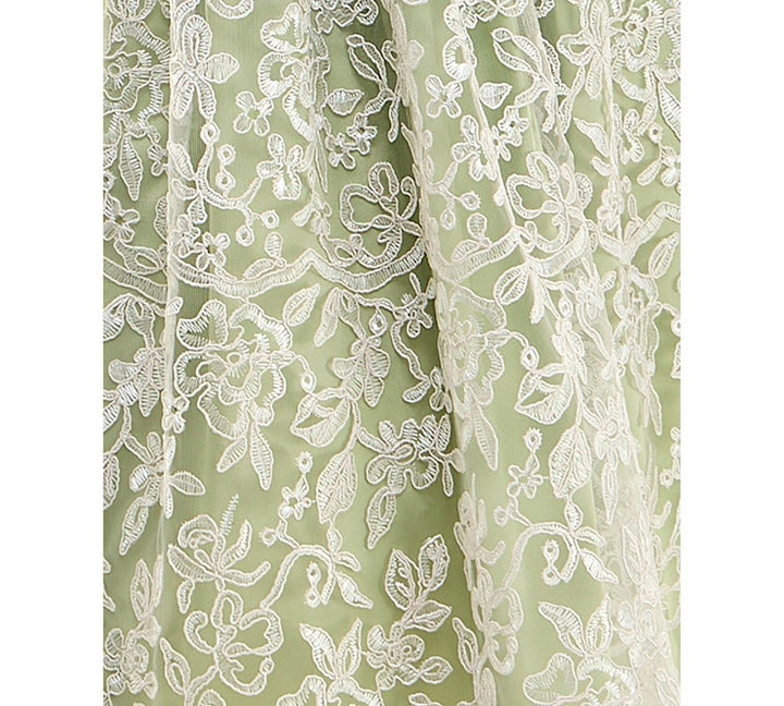 City Studios Juniors' Floral-Embroidered Sleeveless Midi Dress MSRP $109