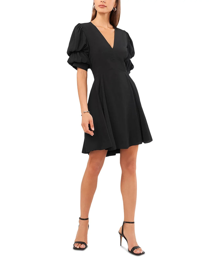 1.STATE Bubble Sleeve V Neck Dress MSRP $89