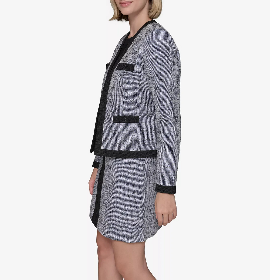 KARL LAGERFELD PARIS Women's Open-Front Jacket MSRP $179