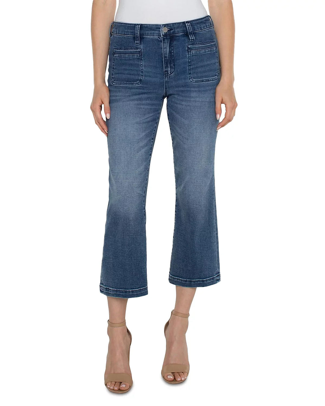 Liverpool Los Angeles Hannah Flared Crop Jeans