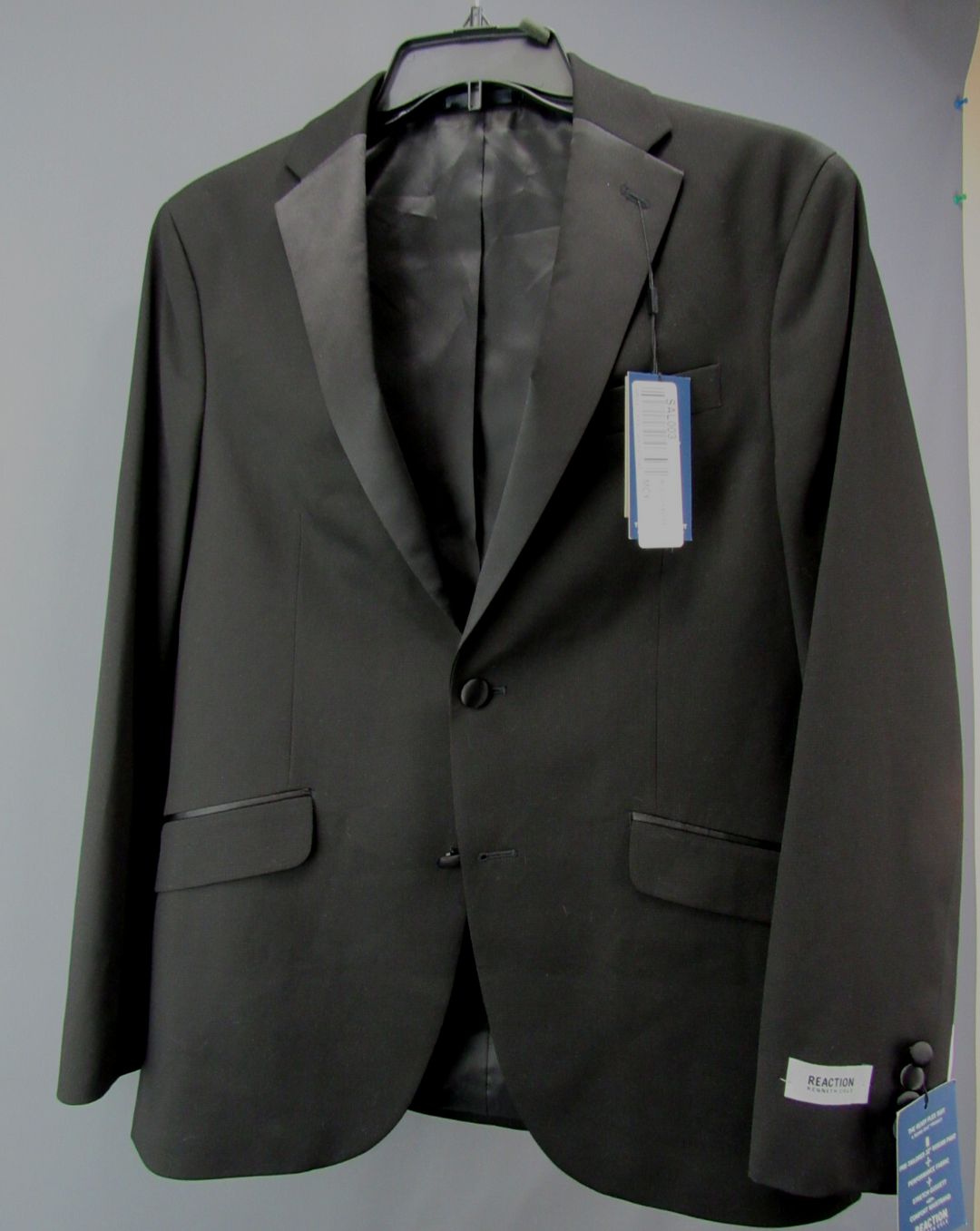 Kenneth Cole Reaction Slim-Fit Ready Flex Tuxedo Suit Jacket 4D 1272 NEW