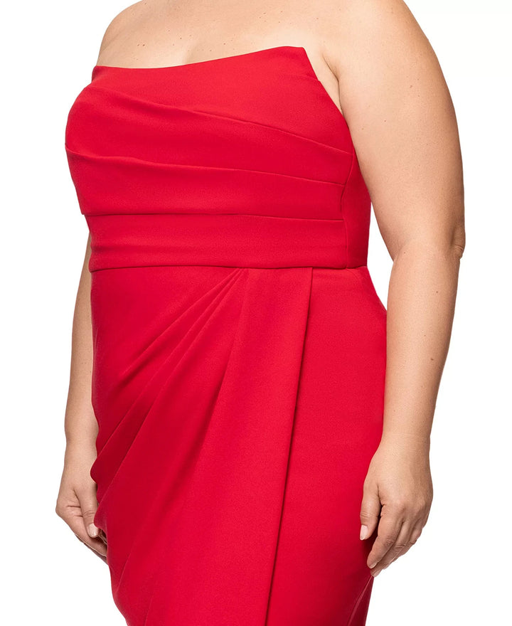 Betsy & Adam Plus Size Sleeveless Scoop-Neck Sheath Gown MSRP $269