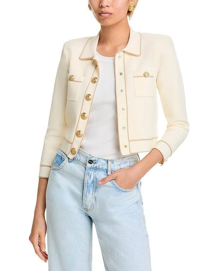 L'Agence Neo Cropped Cardigan MSRP $595