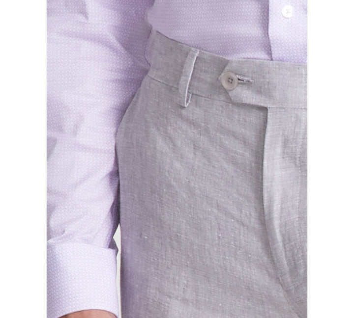 Bar III Slim-Fit Linen Suit Pants MSRP $135