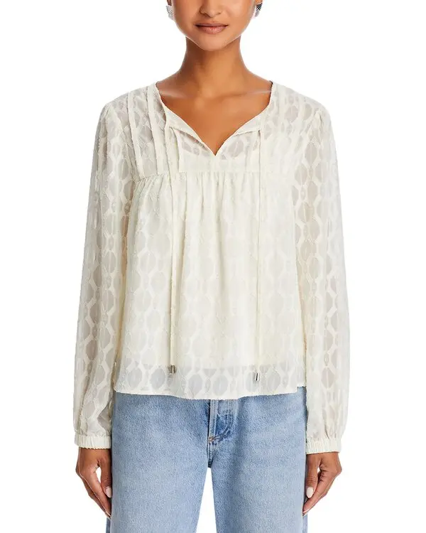 Cupio Lace Peasant Blouse MSRP $79