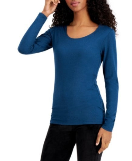 32 Degrees Long-Sleeve Scoop-Neck Top MSRP $20