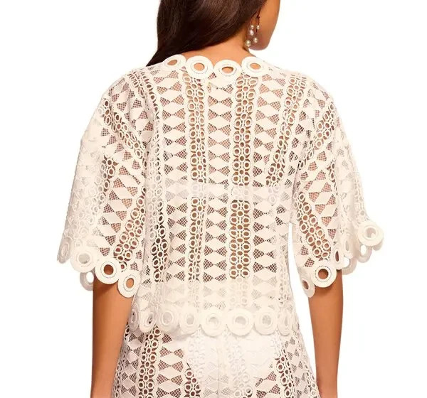 Ramy Brook Dottie Swim Cover-up Top MSRP $265