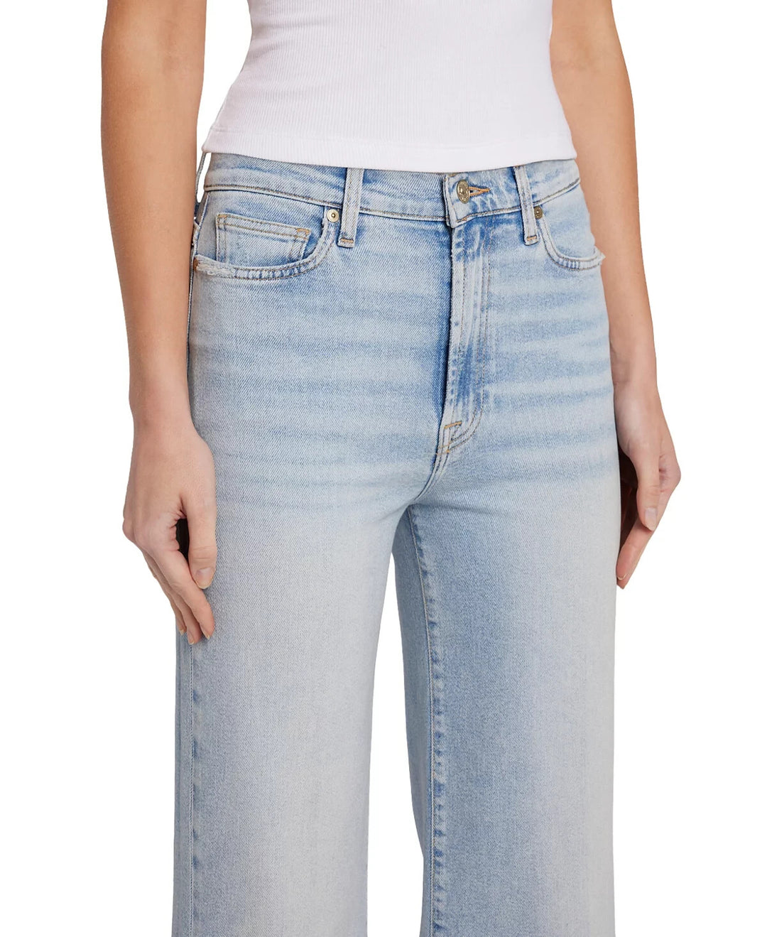7 For All Mankind High Rise Wide Leg Jeans MSRP $228