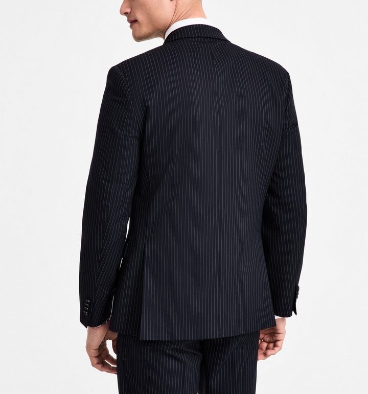 Alfani Slim-Fit Pinstripe Double-Breasted Suit Jacket MSRP $360