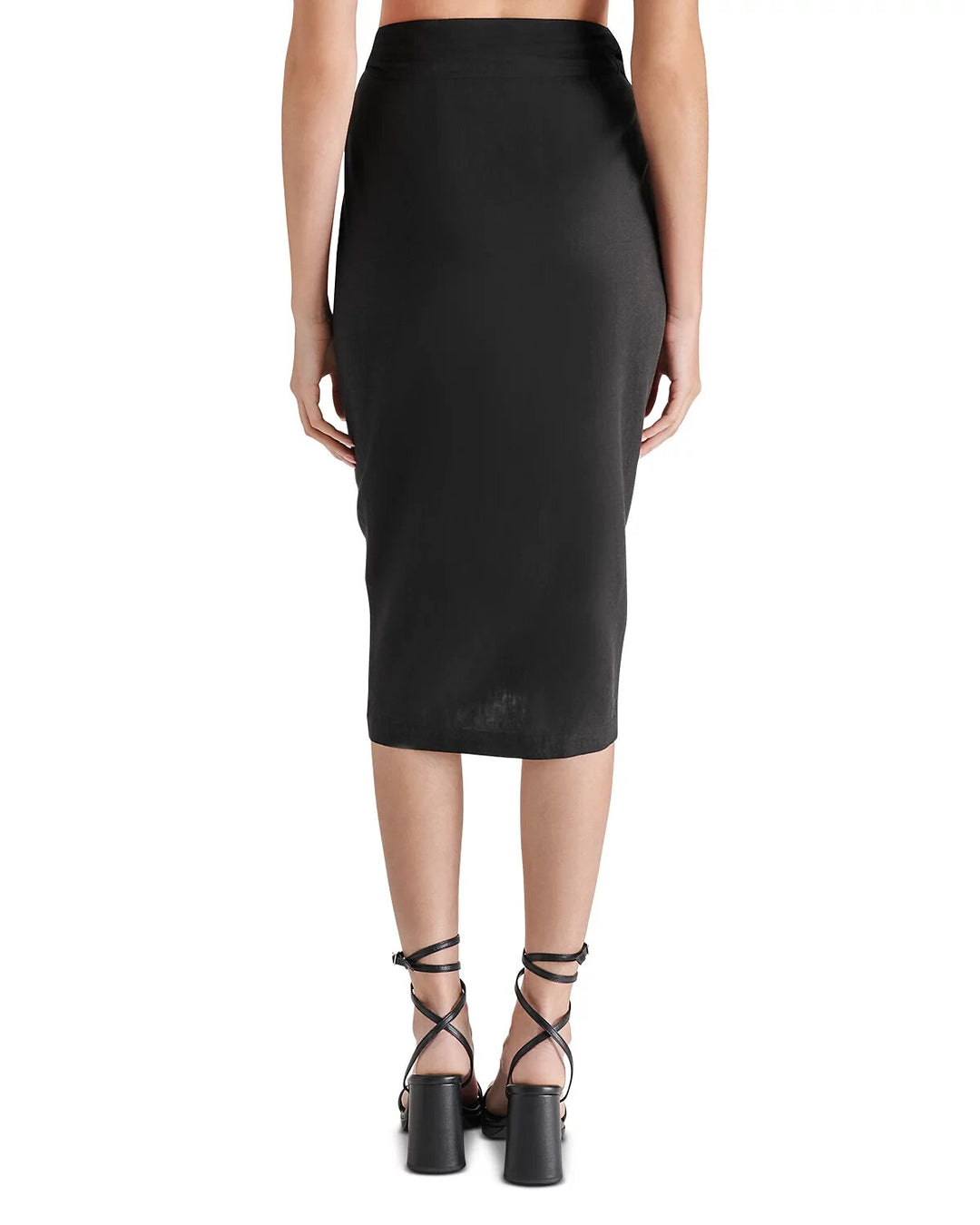 STEVE MADDEN Isadora Linen Midi Wrap Skirt MSRP $79