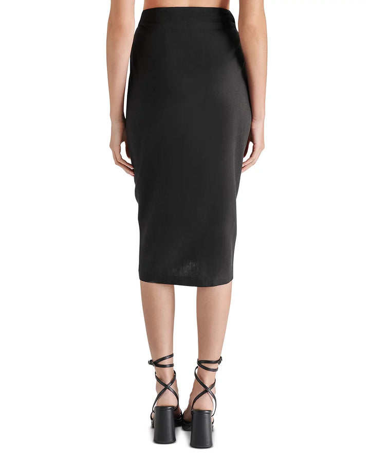 STEVE MADDEN Isadora Linen Midi Wrap Skirt MSRP $79