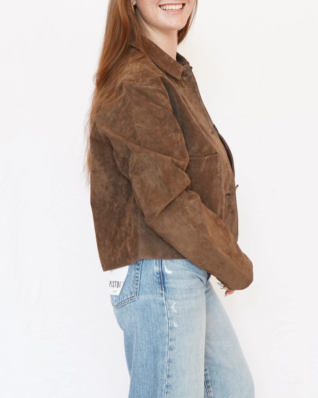 BLANKNYC Suede Crop Jacket MSRP $198