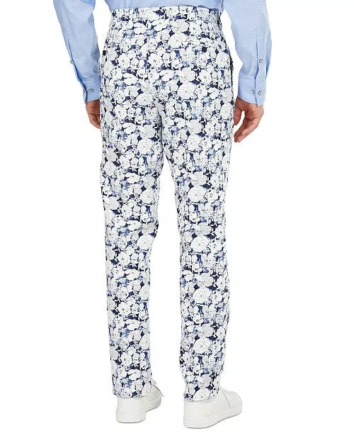 Bar III Men's Slim-Fit Floral Suit Separate Pant
