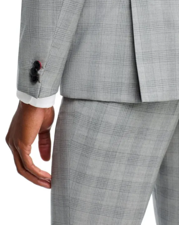 HUGO Arti Plaid Extra Slim Fit Suit Jacket MSRP $545