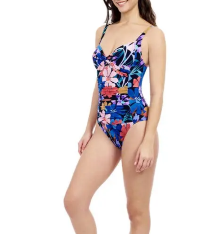 Profile by Gottex Sweetheart Twist Front Princess Seam One Piece Swimsuit $154