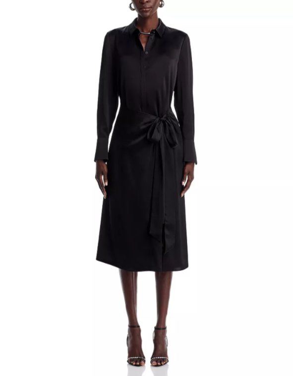 Kobi Halperin Alara Sateen Shirt Dress MSRP $598