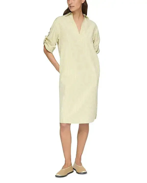 Lafayette 148 New York Tab Sleeve Popover Dress MSRP $798