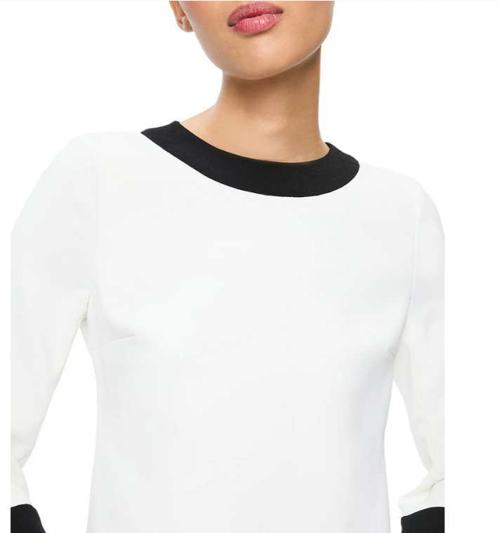 Alice and Olivia Eleonora Flare Sleeve Mini Dress MSRP $395