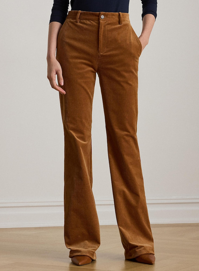 Lauren Ralph Lauren High Rise Corduroy Flare Pants MSRP $165