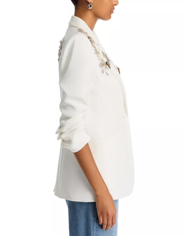 Cinq à Sept Diamond Vines Khloe Embellished Blazer MSRP $695