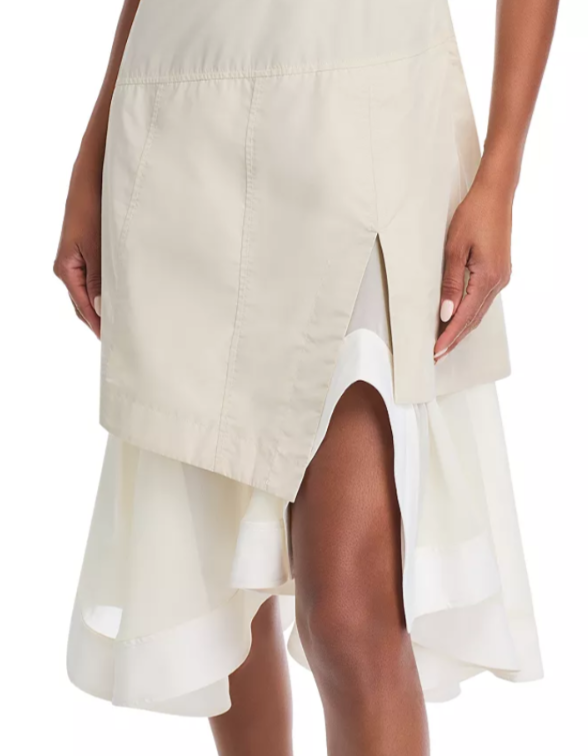 3.1 Phillip Lim Lace Trim Belted Shirt Dress MSRP $695