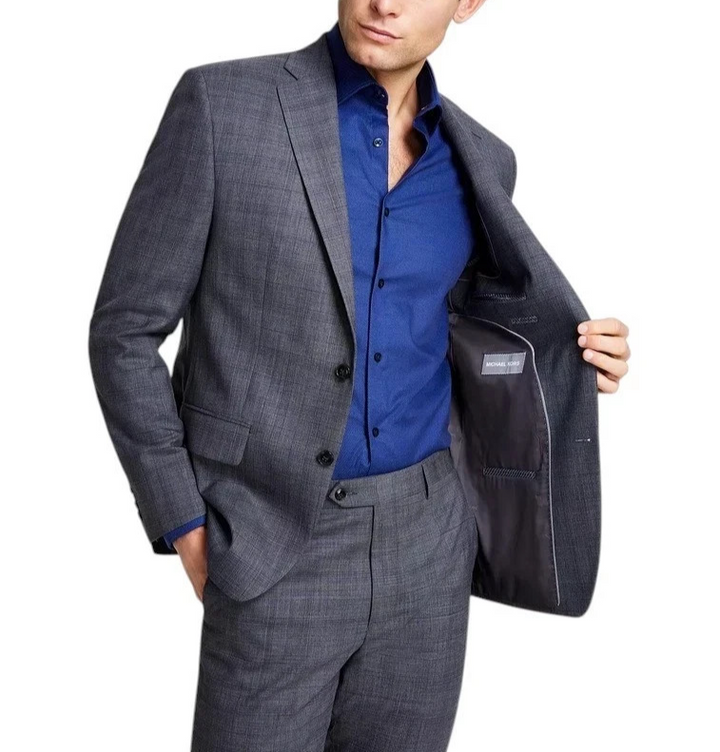 Michael Kors Classic-Fit Wool-Blend Stretch Suit Separate Jacket MSRP $450