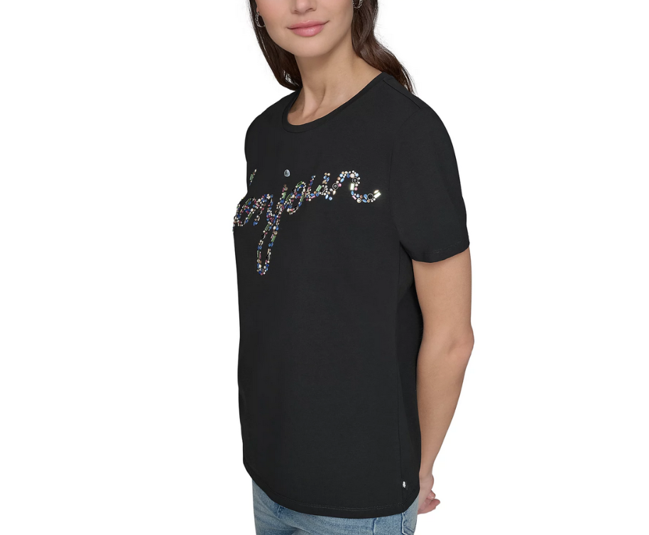 KARL LAGERFELD PARIS Jewel Bonjour Tee MSRP $59