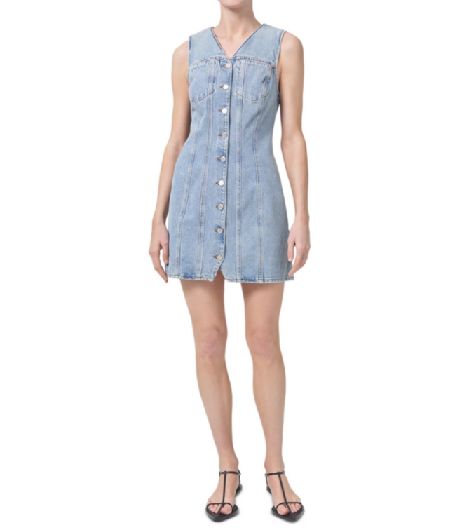 AGOLDE Trina Denim Dress MSRP $248