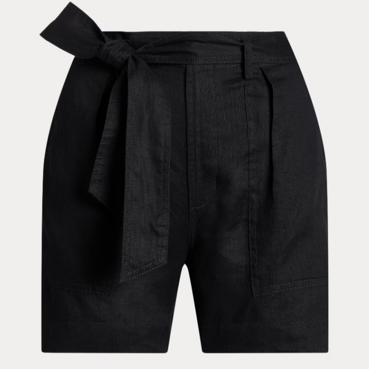 Lauren Ralph Lauren Belted Linen Short MSRP $79