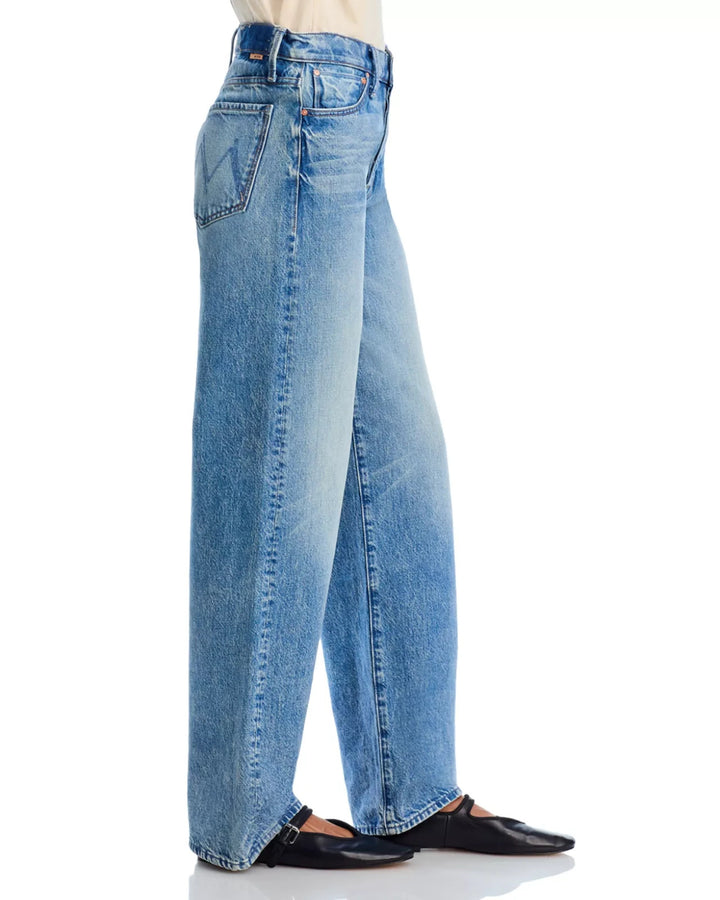 MOTHER The Dodger High Rise Button Sneak Jeans MSRP $278