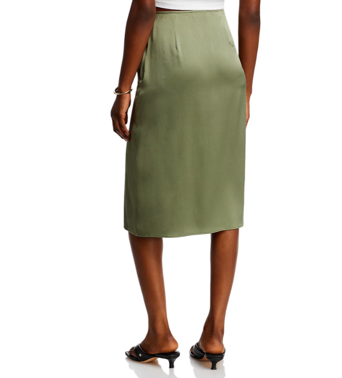 Anine Bing Jolin Silk Midi Skirt MSRP $300