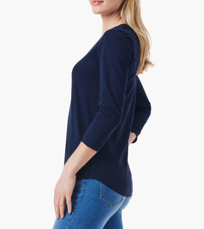 NZT BY NIC+ZOE Roll V Tee MSRP $78