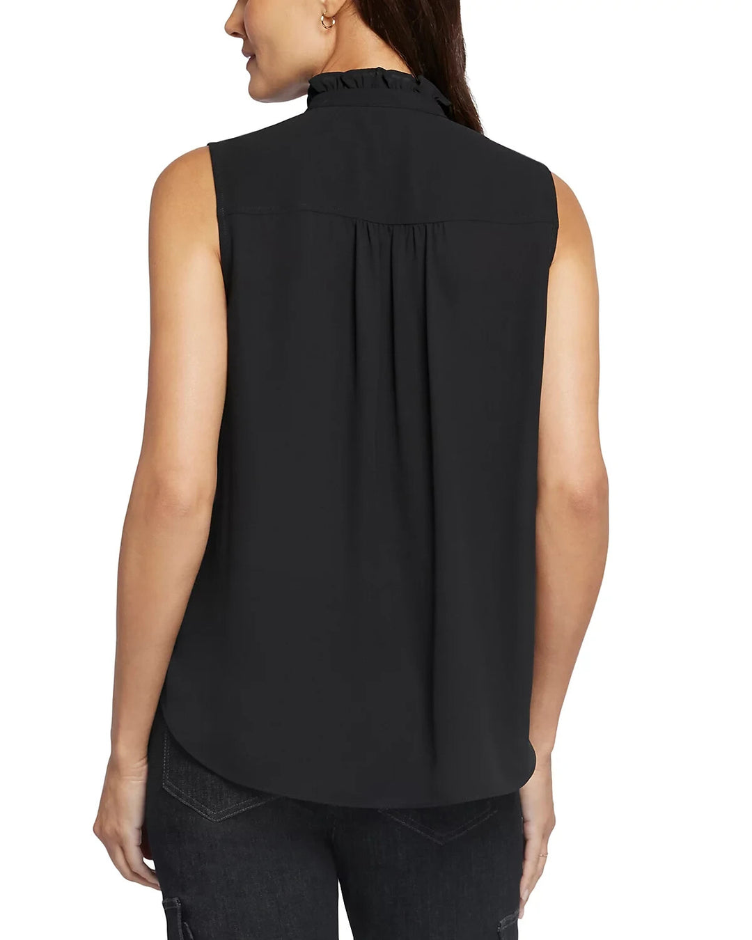 Nydj Sleeveless Ruffled Top MSRP $79