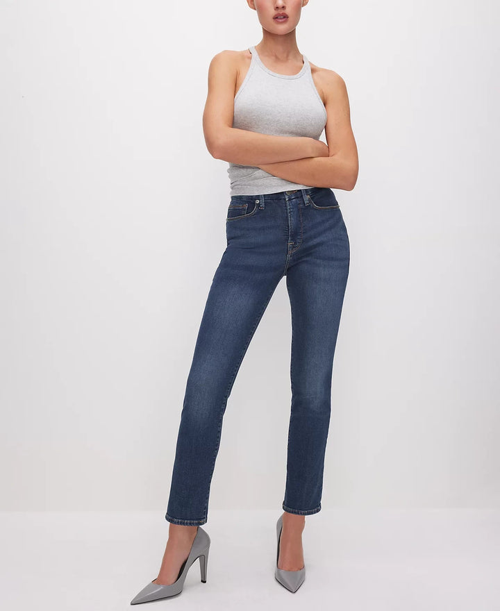 Good American Good Legs Straight Jeans MSRP $108