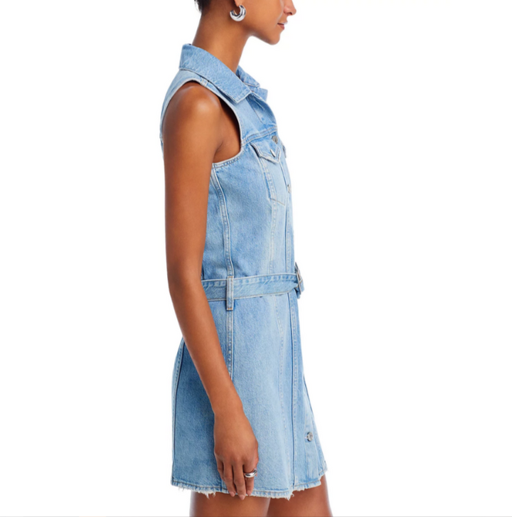 Rails Wilshire Belted Denim Dress MSRP $228
