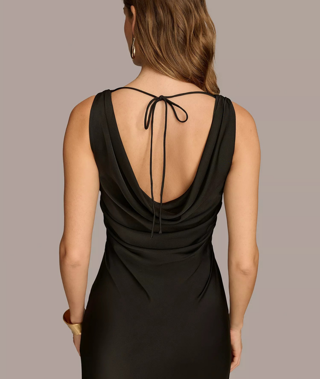 Donna Karan New York Women's Cowlneck Gown MSRP $289