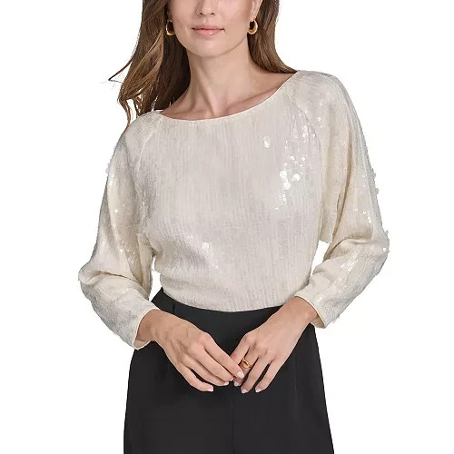 Halston Sequined Wide-Leg Jumpsuit MSRP $169