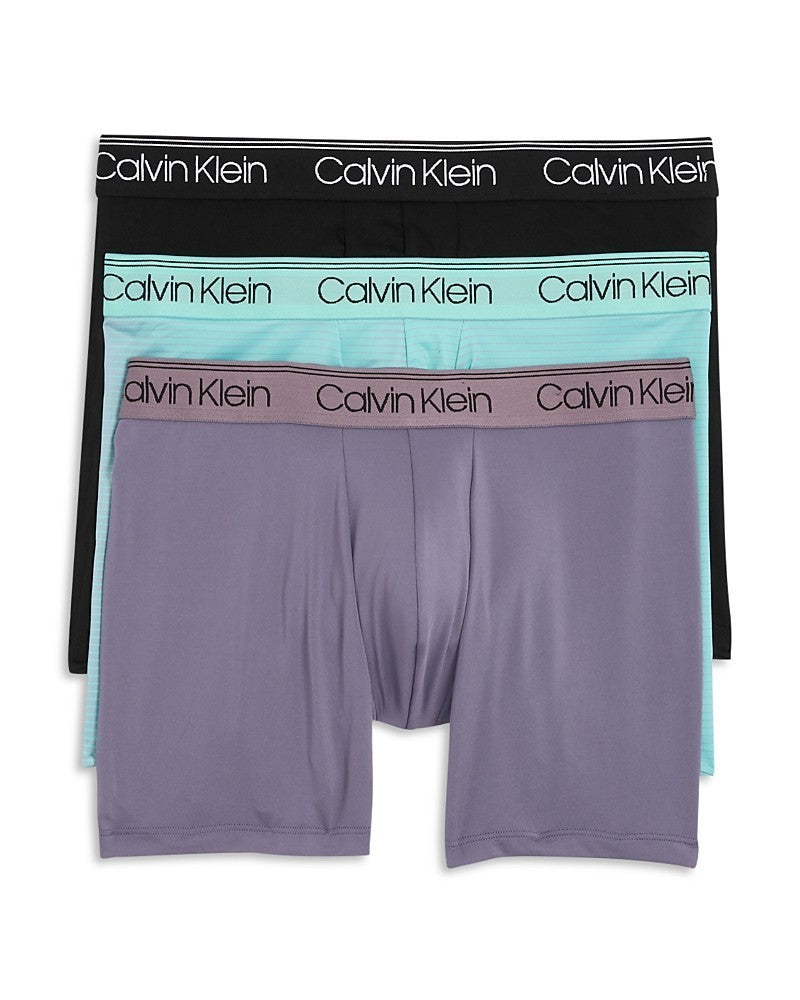 Calvin Klein Men's 3-Pk. Micro Stretch Moisture-Wicking Boxer Briefs MSRP $47.50