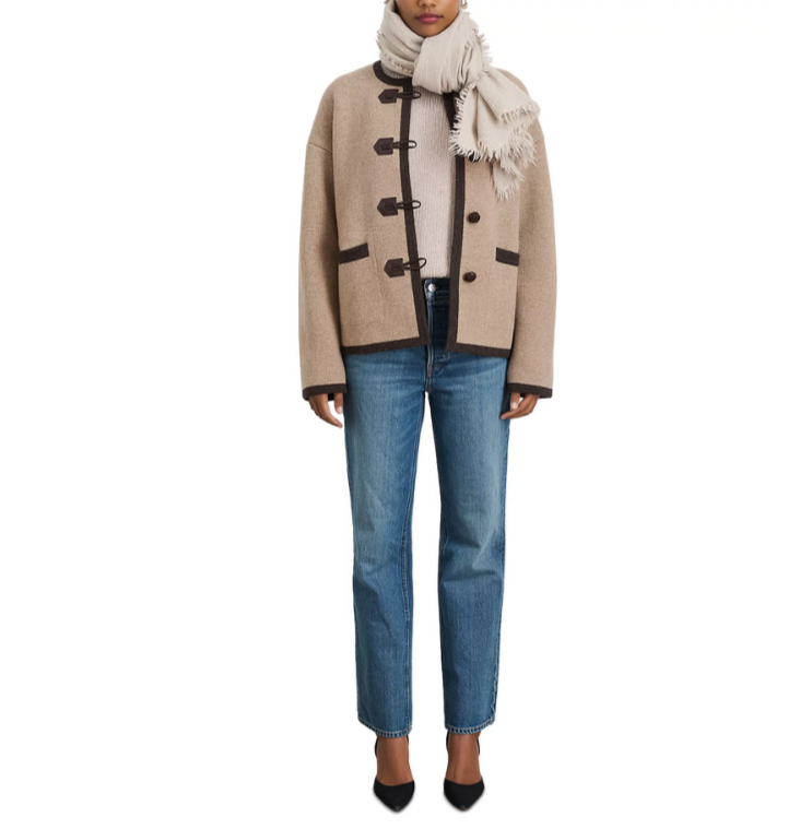 Alex Mill Aubrey Toggle Sweater Jacket MSRP $295