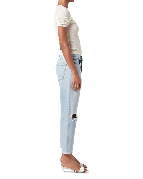 AGOLDE 90's Mid Rise Cropped Straight Leg Jeans MSRP $238