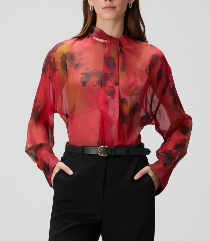 VICTORIA BECKHAM Long Sleeve Tailored Fit Blouse MSRP $950