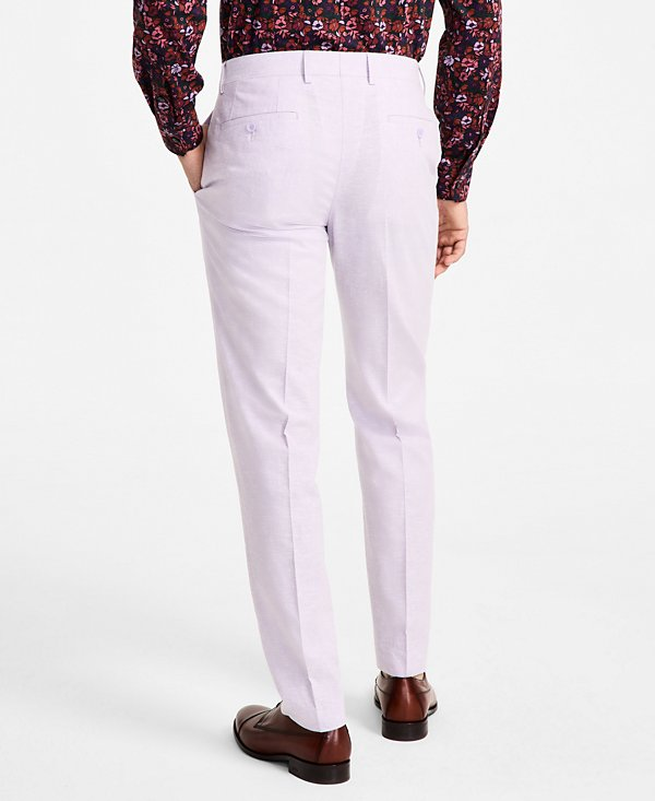 Bar III Men's Slim-Fit Linen Suit Pants MSRP $135