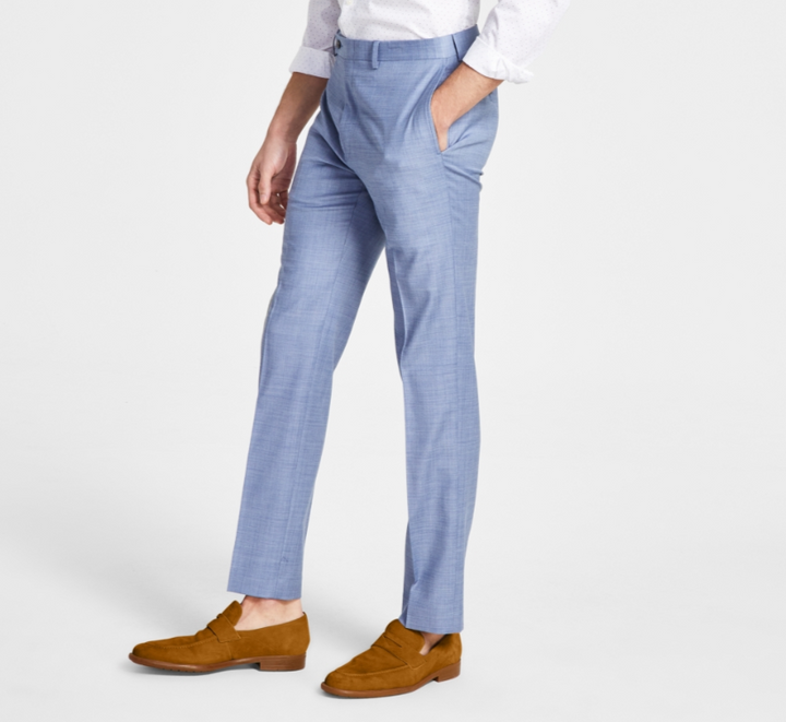 Calvin Klein Slim-Fit Wool-Blend Stretch Suit Pants MSRP $200