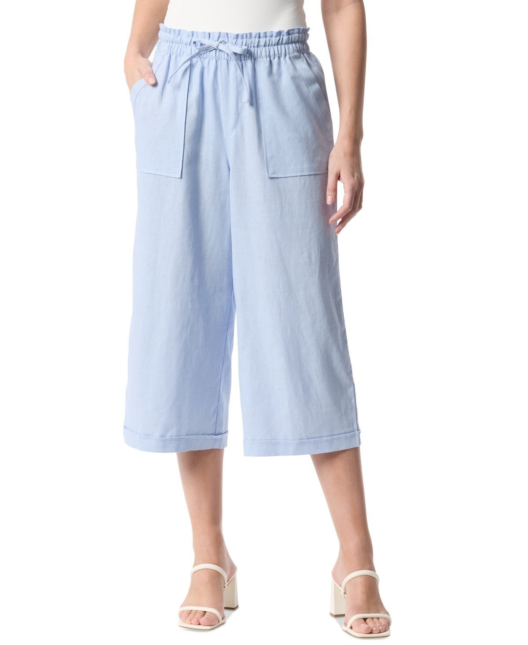 Gloria Vanderbilt Rainey Pull-On Wide-Leg Cropped Pants MSRP $42