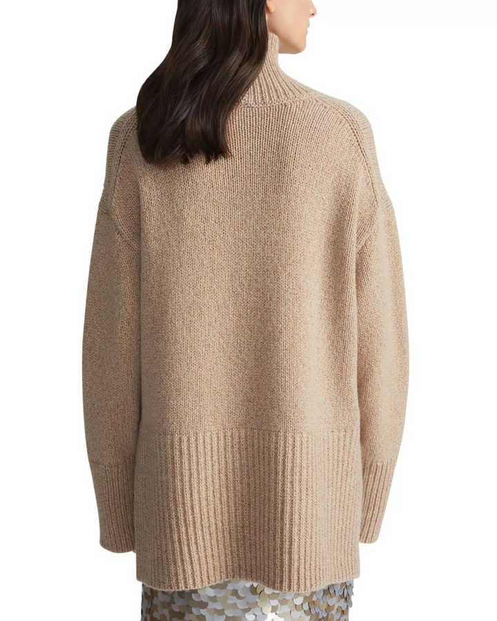 Lafayette 148 New York Stand Collar Drop Shoulder Sweater MSRP $1498