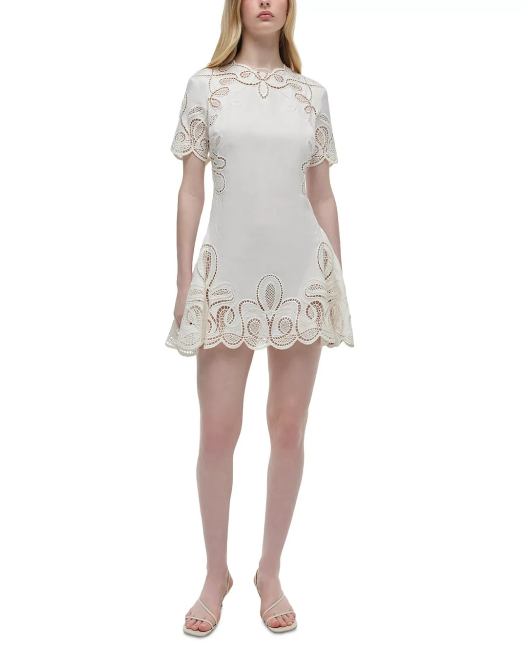 Simkhai Morrigan Short Sleeve Mini Dress MSRP $595